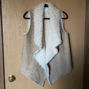 Clover + scout faux fur vest